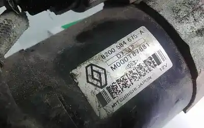 Second-hand car spare part starter motor for renault kangoo (f/kc0) express confort oem iam references 8200584675a  