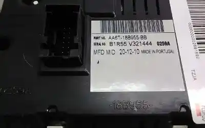 Second-hand car spare part multifunction display for ford fiesta (cb1) trend oem iam references aa6t18b955bb  
