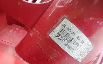 Second-hand car spare part left tailgate light for peugeot 1007 dolce oem iam references 9646116980  