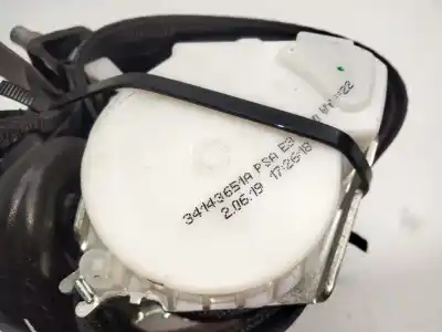 Second-hand car spare part rear left seat belt for citroen c4 cactus 1.2 12v e-thp oem iam references 34144651a  