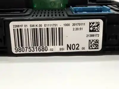 Автозапчастина б/у реле/запоперівник для citroen c4 cactus feel посилання на oem iam 9807531680  