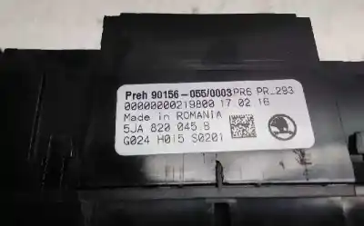 Second-hand car spare part climate control for skoda rapid active oem iam references 5j4820045b  