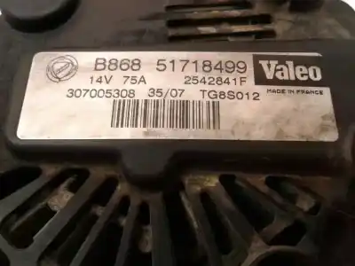 Pezzo di ricambio per auto di seconda mano alternatore per fiat doblo (119) 1.3 16v jtd active multijet riferimenti oem iam b 868 51718499  2542841f