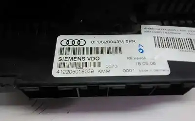 Автозапчастина б/у контроль опалення / кондиціонації для audi a3 (8p) 1.6 102 cv / 75 kw посилання на oem iam 8p0820043m  