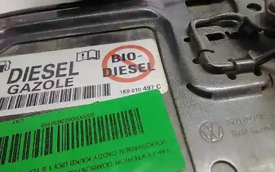 Автозапчастина б/у зовнішній пливний колпак для volkswagen caddy ka/kb (2c) 1.6 tdi посилання на oem iam 1k0010497c  