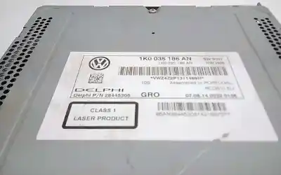 Автозапчастина б/у аудіо система / радіо cd для volkswagen caddy ka/kb (2c) 1.6 tdi посилання на oem iam 1k0035186an  