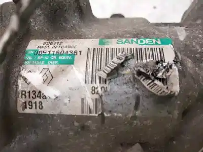 Peça sobressalente para automóvel em segunda mão compressor de ar condicionado a/a a/c por renault kangoo profesional referências oem iam 00511604361  