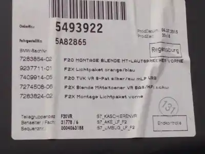 Автозапчастина б/у обработка передніх правіх дверей для bmw serie 1 lim. (f20/f21) посилання на oem iam 7240404  