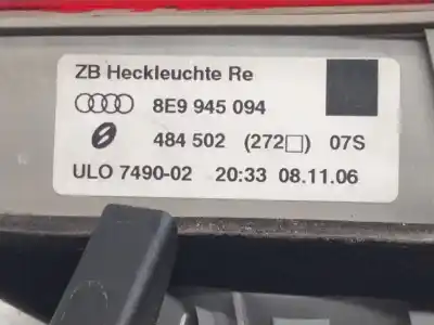 Автозапчасти б/у правый задний фонарь в двери за audi a4 avant (8e) 2.0 tdi ссылки oem iam 8e9946094  