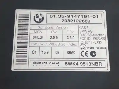Автозапчасти б/у электронный модуль за mini mini (r56) cooper d ссылки oem iam 914719101  