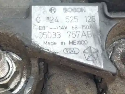 Second-hand car spare part alternator for dodge avenger 2.0 16v crd cat oem iam references 05033757ab  0124535128