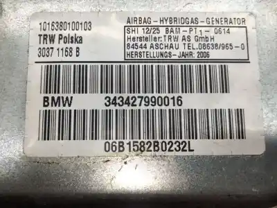 Second-hand car spare part front right side airbag for bmw x3 (e83) 2.0 d oem iam references 343437990016  