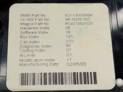 Автозапчасти б/у приборная доска за mini mini (r50,r53) cooper s ссылки oem iam 6928884  