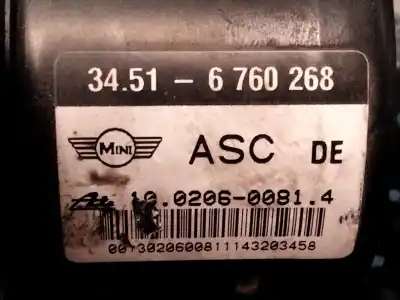 Pezzo di ricambio per auto di seconda mano abs per mini mini (r50,r53) cooper s riferimenti oem iam 6760269  