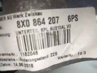 Pezzo di ricambio per auto di seconda mano bracciolo centrale per audi a1 (8xk) 1.0 tfsi riferimenti oem iam 8x0864207  