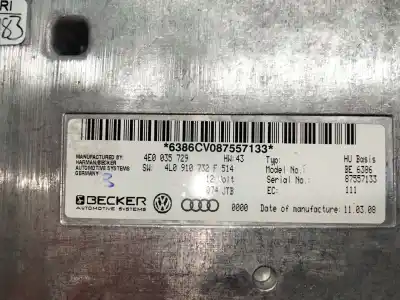 Автозапчасти б/у блок управления двигателем за audi q7 (4lb) 3.0 tdi quattro ссылки oem iam 4e0035729  