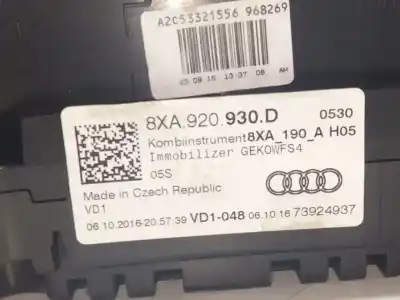 Peça sobressalente para automóvel em segunda mão quadrante por audi a1 (8xk) 1.0 tfsi referências oem iam 8xa920930d  