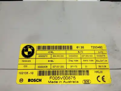 Pezzo di ricambio per auto di seconda mano modulo elettronico per bmw 7 (f01, f02, f03, f04) 730 d riferimenti oem iam 61367232482   Pezzo di ricambio per auto di seconda mano modulo elettronico per bmw 7 (f01, f02, f03, f04) 730 d riferimenti oem iam 61367232482