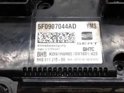 Peça sobressalente para automóvel em segunda mão comando de sofagem (chauffage / ar condicionado) por seat leon st (5f8) reference connect referências oem iam 5f0907044ad  