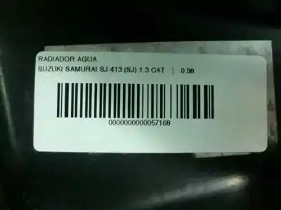 Pezzo di ricambio per auto di seconda mano radiatore d acqua per suzuki samurai (sj) 1.3 cat riferimenti oem iam  26656 