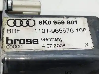 Peça sobressalente para automóvel em segunda mão motor elevador vidro dianteiro esquerdo por audi a4 b8 avant (8k5) 2.0 tdi referências oem iam 8k0959801  