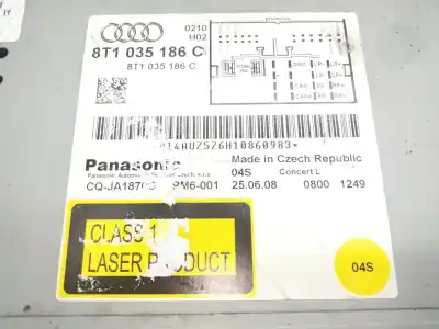 Pezzo di ricambio per auto di seconda mano impianto audio / radio cd per audi a4 b8 avant (8k5) 2.0 tdi riferimenti oem iam 8t1035186c  