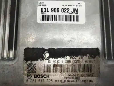 İkinci el araba yedek parçası ecu motor kontrol cihazi için audi a4 b8 avant (8k5) 2.0 tdi oem iam referansları 03l906022b  0281015328