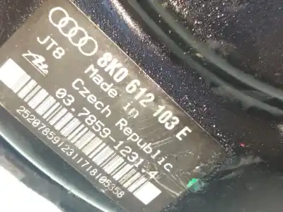Second-hand car spare part brake servo for audi a4 b8 avant (8k5) 2.0 tdi oem iam references 8k0612103e  