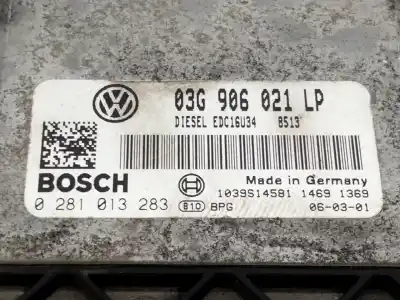 Pièce détachée automobile d'occasion calculateur moteur ecu pour seat altea (5p1) 2.0 tdi 16v références oem iam 03g906021lp  0281013283