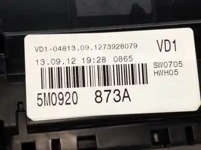 Peça sobressalente para automóvel em segunda mão quadrante por volkswagen golf plus (521) advance referências oem iam 5m0920873a  