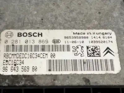 Pezzo di ricambio per auto di seconda mano centralina motore per citroen jumpy hdi 90 27 l1h1 furg. riferimenti oem iam 9664356980  0281013869