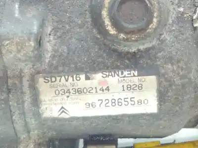 Автозапчасти б/у компрессор кондиционера воздуха за citroen jumpy hdi 90 27 l1h1 furg. ссылки oem iam 9672865580  