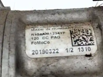 Peça sobressalente para automóvel em segunda mão compressor de ar condicionado a/a a/c por ford focus iii 1.0 ecoboost referências oem iam h1bh19d629da  