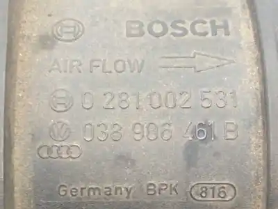 Автозапчастина б/у витратомір повітря для skoda fabia i combi (6y5) 1.9 tdi посилання на oem iam 038906461b  0281092531