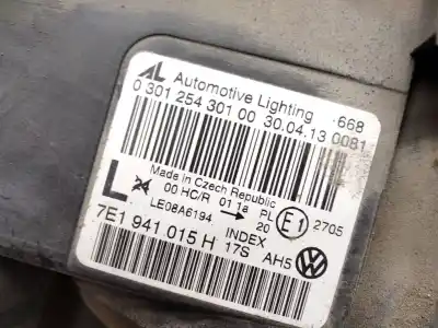 Second-hand car spare part left headlight for volkswagen transporter v furgón (7ha, 7hh, 7ea, 7eh) 2.0 oem iam references 7e1941015h  030125430100