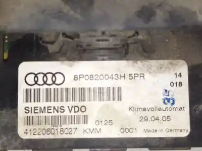 Second-hand car spare part climate control for audi a3 (8p1) 2.0 tdi 16v oem iam references 8p0820043h  