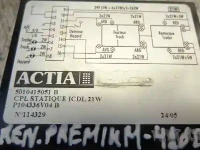Second-hand car spare part ecu engine control for renault premium 420 oem iam references 5010415051b  