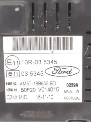 Second-hand car spare part multifunction display for ford focus ii (da_, hcp, dp) 1.6 tdci oem iam references am5t-18b955-bd   Second-hand car spare part multifunction display for ford focus ii (da_, hcp, dp) 1.6 tdci oem iam references am5t-18b955-bd