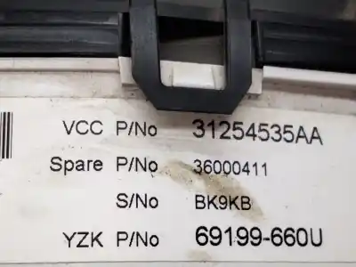 Peça sobressalente para automóvel em segunda mão quadrante por volvo s80 ii (124) 2.4 d referências oem iam 31254535aa  