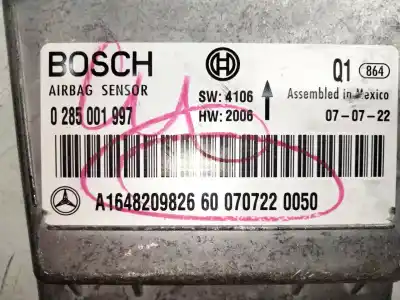 Автозапчасти б/у блок управления подушками безопасности за mercedes clase r (w251, v251) r 320 cdi 4-matic (251.022, 251.122) ссылки oem iam a1648209826  0285001997