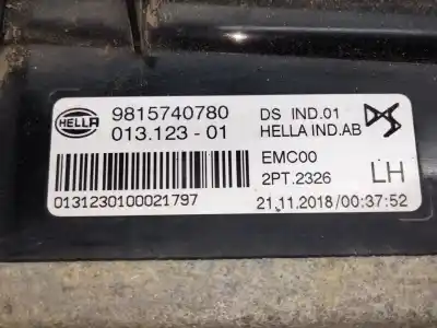 Second-hand car spare part left headlight for citroen ds 7 ds 7 crossback buehdi oem iam references 9815740780  