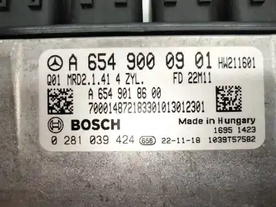 Автозапчастина б/у ебу контролер двигуна для mercedes-benz c-class all-terrain (s206) c 220 d 4-matic (206.214) посилання на oem iam a6549000901  0281039424