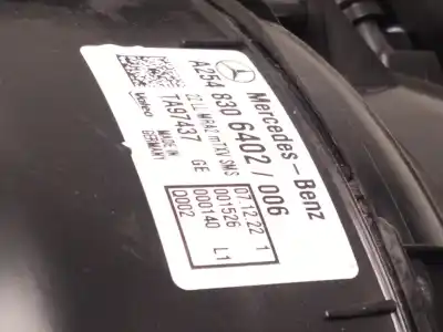 Автозапчасти б/у полный нормальный нагрев за mercedes-benz c-class all-terrain (s206) c 220 d 4-matic (206.214) ссылки oem iam a2548302002  