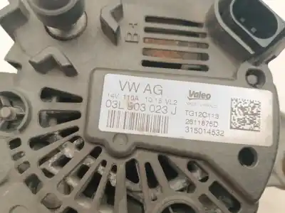Peça sobressalente para automóvel em segunda mão alternador por seat leon (5f1) 2.0 tdi referências oem iam 03l903023j  