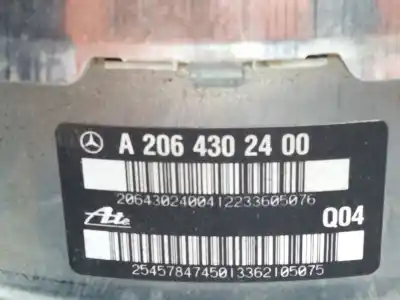Автозапчастина б/у гальмівний серво для mercedes-benz c-class all-terrain (s206) c 220 d 4-matic (206.214) посилання на oem iam a2064302600  