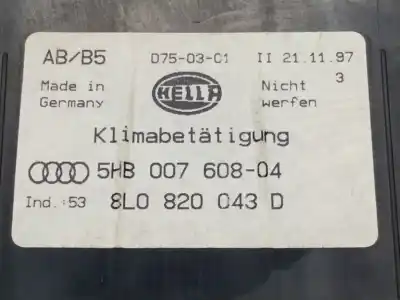 Second-hand car spare part climate control for audi a3 (8l1) 1.6 oem iam references 8l0820043d  