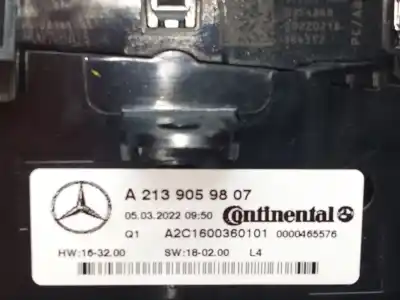 Автозапчастина б/у контроль опалення / кондиціонації для mercedes-benz clase e (w213) 2.0 e 220 d (213.004) посилання на oem iam a2139059807  