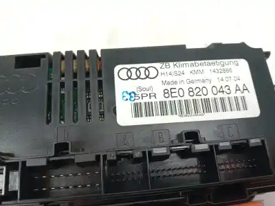 Автозапчастина б/у контроль опалення / кондиціонації для audi a4 b6 (8e2) 1.9 tdi посилання на oem iam 8e0820043  