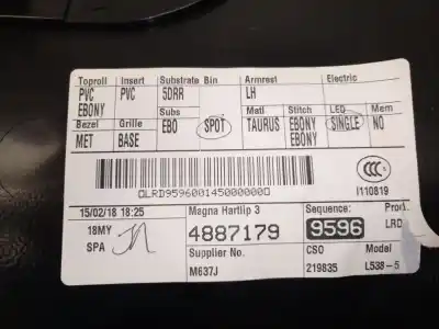 Автозапчасти б/у обивка задней левой двери за land rover range rover evoque 2.0 td4 cat ссылки oem iam bj3225569  