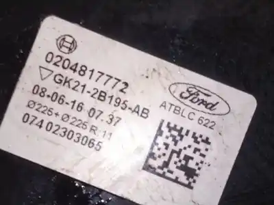 Second-hand car spare part brake servo for ford transit custom v362 furgón (fy, fz) 2.0 ecoblue oem iam references gk212b195  0204817772